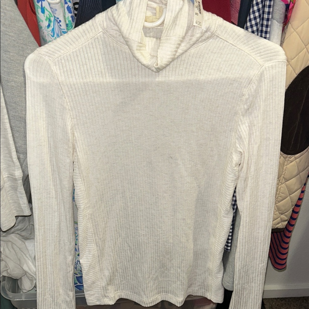 Madewell Cream Cowl Neck Sweater
